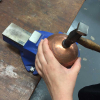 Copper Bowl being made
