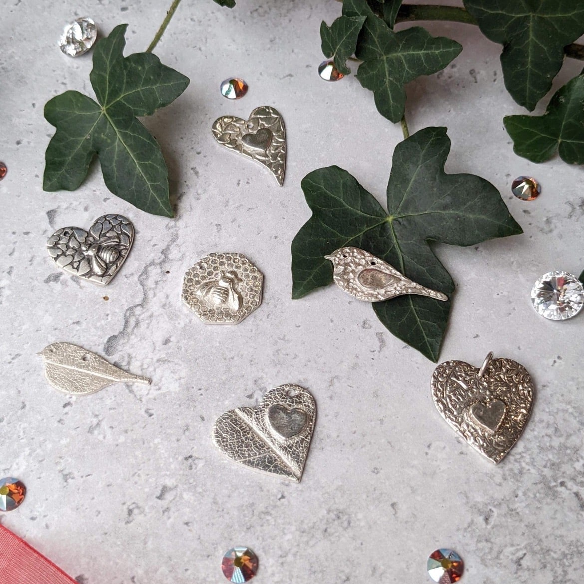 Silver art clay jewellery