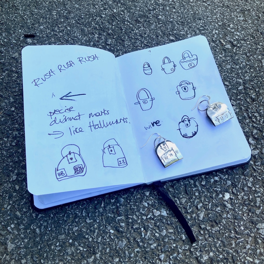 Sketchbook and metal examples