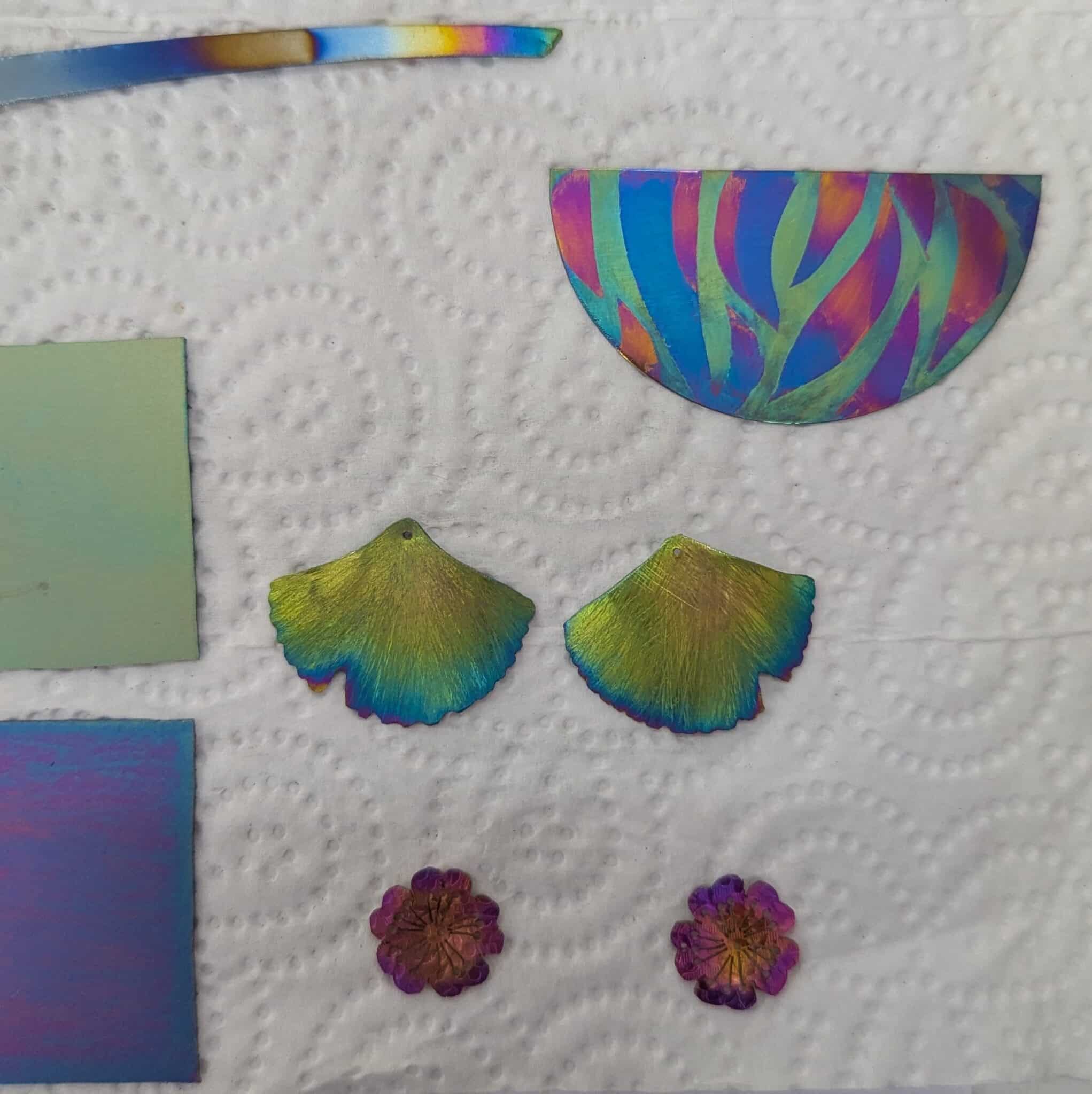 Anodised Niobium samples