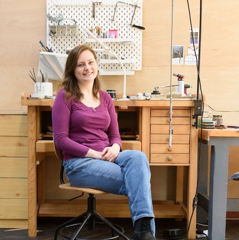 Alice Fry in her workshop